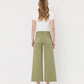 Back product images of Eucalyptus - High Rise Drawstring Crop Wide Leg Jeans