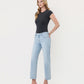 Left 45 degrees product image of Swanky - Mid Rise Crop Slim Wide Leg Jeans