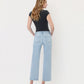 Back product images of Swanky - Mid Rise Crop Slim Wide Leg Jeans