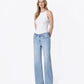 Left 45 degrees product image of Energetic - Mid Rise Full Length Wide Leg Jeans
