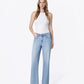 Front product images of Energetic - Mid Rise Full Length Wide Leg Jeans