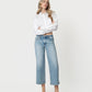 Front product images of Focused - Low Rise Tinted Crop Wide Leg Jeans