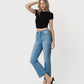 Left 45 degrees product image of Leo - High Rise Crop Flare Jeans