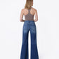 Back product images of Promising - High Rise Raw Hem Vintage Flare Jeans