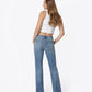 Back product images of Apollo - Mid Rise Tinted Ankle Straight Jeans