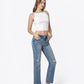 Right 45 degrees product image of Apollo - Mid Rise Tinted Ankle Straight Jeans