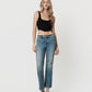 Front product images of Apollo - Mid Rise Tinted Ankle Straight Jeans