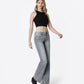 Right 45 degrees product image of Grey - Mid Rise Full Length Vintage Flare Jeans