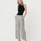 Left 45 degrees product image of Leopard - High Rise Patch Pocket Baggy Wide Leg Jeans