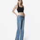 Right 45 degrees product image of Fine - High Rise Side Seam Detail Vintage Flare Jeans