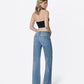 Back product images of Fine - High Rise Side Seam Detail Vintage Flare Jeans