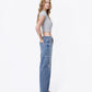 Right side product images of Enthusiast - High Rise Seam Detail Distressed Wide Barrel Jeans