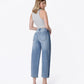 Back product images of Bold - Super High Rise Two Tone Side Panel Wide Barrel Jeans