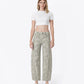 Leopard - High Rise Side Seamed Leopard Print Barrel Jeans