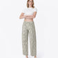 Leopard - High Rise Side Seamed Leopard Print Barrel Jeans