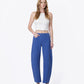 Front product images of Beaucoup Blue - High Rise Darted Barrel Jeans