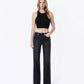 Front product images of Leopard - High Rise Side Leopard Strip W/ Slit Vintage Flare Jeans
