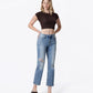Right 45 degrees product image of Soulful - High Rise Distressed Tinted Crop Straight Jeans