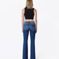 Back product images of Leopard - High Rise Leopard Print Waistband Bootcut Jeans