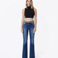 Front product images of Leopard - High Rise Leopard Print Waistband Bootcut Jeans