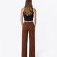 Back product images of Chocolate Fondant - High Rise Patch Pocket Trouser Fold Wide Leg Jeans