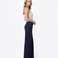 Right side product images of Dark Rinse - High Rise Patch Pocket Trouser Wide Leg Jeans