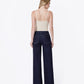 Back product images of Dark Rinse - High Rise Patch Pocket Trouser Wide Leg Jeans