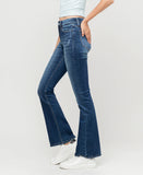 Left side product images of Deep Dive - Mid Rise Flare Jeans