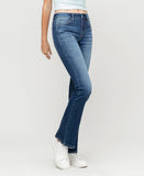Right 45 degrees product image of Deep Dive - Mid Rise Flare Jeans
