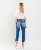 Back product images of Absolutely Good - Distressed Stretch Boyfriend Jeans