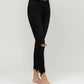 Right 45 degrees product image of Night Reflection - High Rise Button Fly Distressed Crop Skinny Jeans