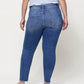 Back product images of Wolf N Crane - Plus Mid Rise Raw Hem Crop Skinny Jeans