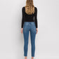 Back product images of Wolf N Crane - Mid Rise Raw Hem Cropped Skinny Jeans