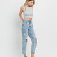 Right 45 degrees product image of Clear Sky - Super High Rise 90's Vintage Straight Jeans