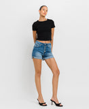 Right 45 degrees product image of Kensington - Super High Rise Cuffed Mom Shorts