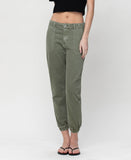 Front product images of Jade - Olive Slim Jogger Pants