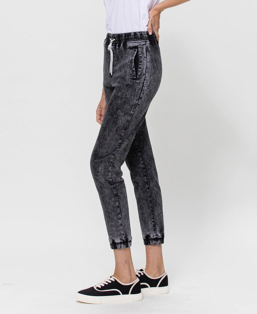 Left side product images of Sulphurs - Acid Wash Relaxed Drawstring Jogger Pants