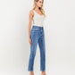 Right 45 degrees product image of Special Affair - Stretch High Rise Slim Straight Ankle Denim Jeans
