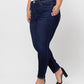 Left 45 degrees product image of DK Wash- Plus High Rise Slim Straight Crop Jean