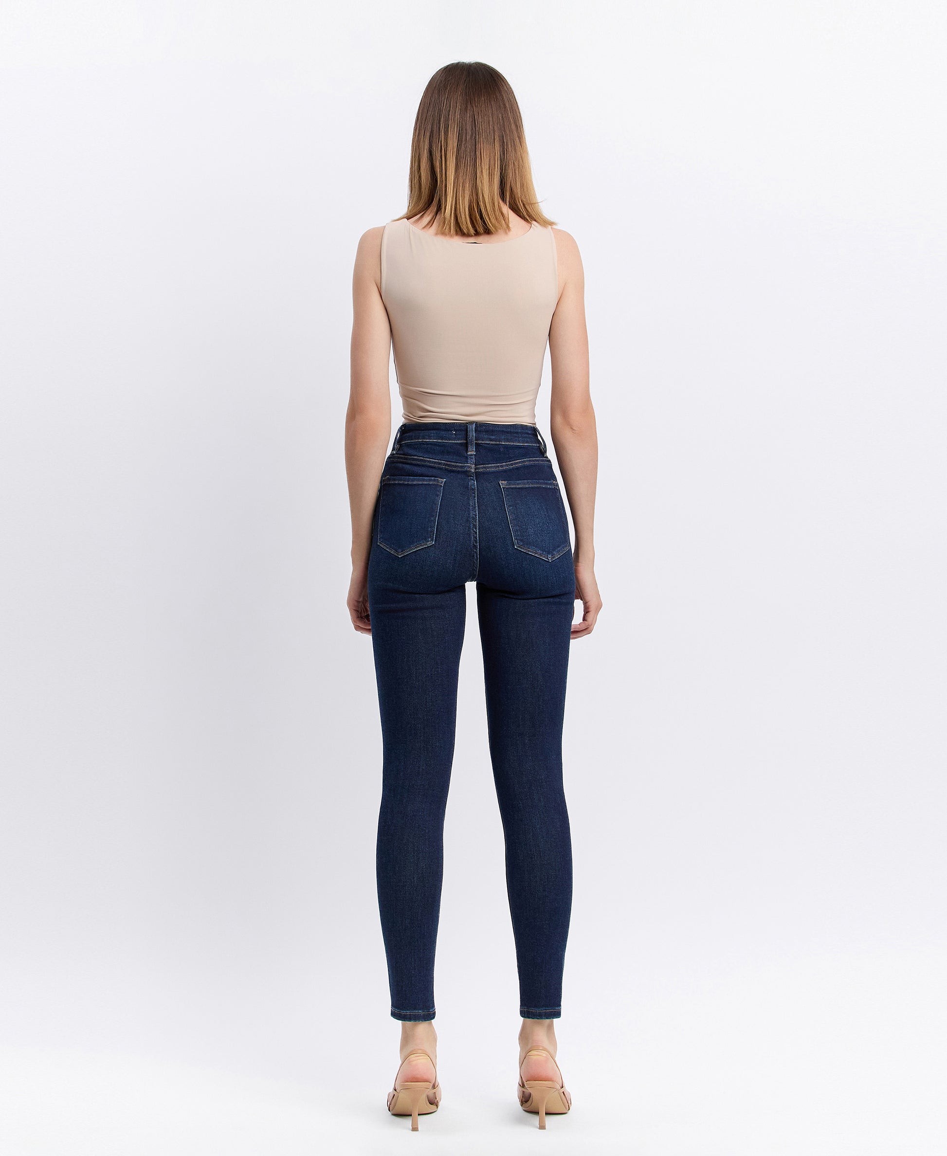 Back product images of DK Wash - High Rise Skinny Denim Jeans