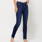 Right 45 degrees product image of DK Wash - High Rise Skinny Denim Jeans