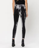 Back product images of Benzo - Black Tie Dye High Rise Crop Skinny Jeans