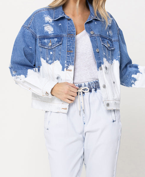 【SCENERITY】Oversize denim jacket White V2460J_8_-REGRESOLUTION-
