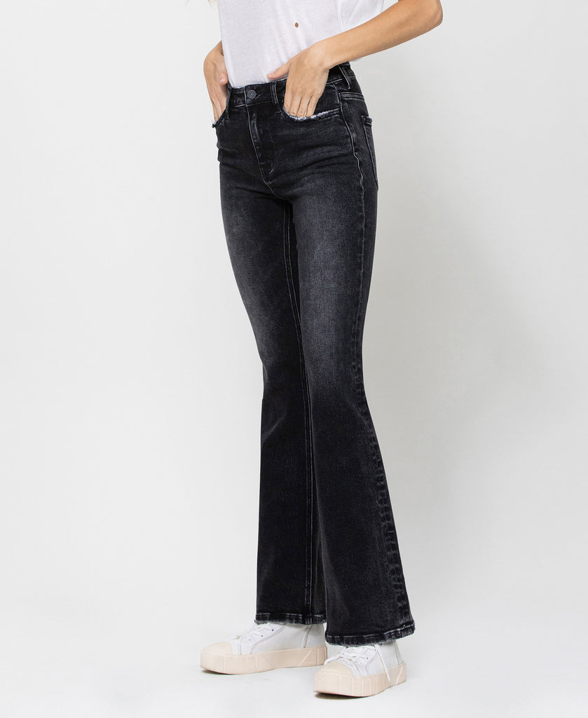 Left 45 degrees product image of Navi - High Rise Flare Jeans