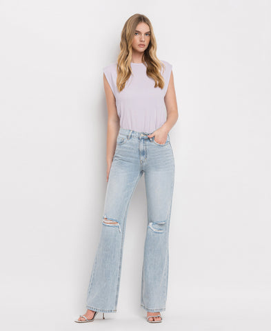  Vintage Flare Jeans for Women Low Waist Oversized