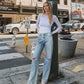 editorial image of Barely Worn - Super High Rise 90's Vintage Flare Jeans