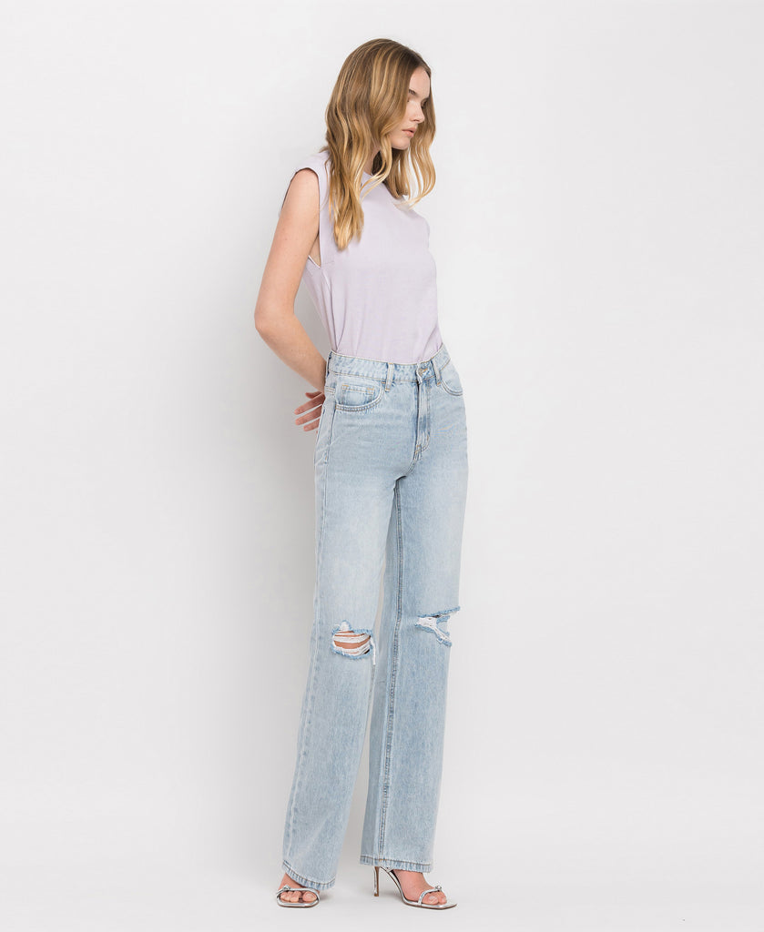 Right 45 degrees product image of Barely Worn - Super High Rise 90's Vintage Flare Jeans