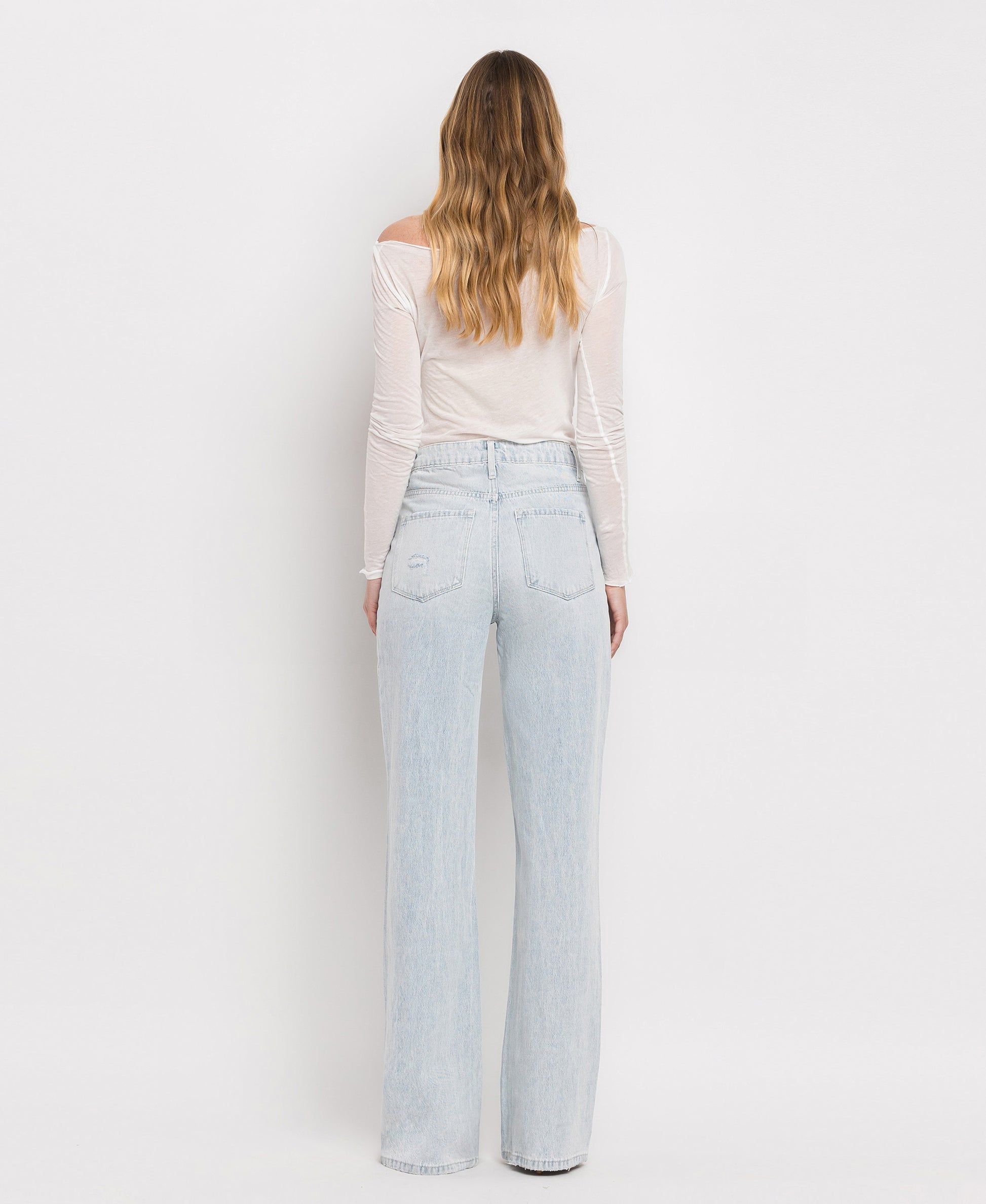 Back product images of  Avenida - Super High Rise 90's Vintage Flare Jeans