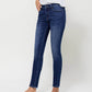 Left 45 degrees product image of Ordinary People - Mid Rise Ankle Skinny Jeans