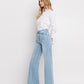 Left 45 degrees product image of Work Song - Super High Rise Wide Leg Jeans